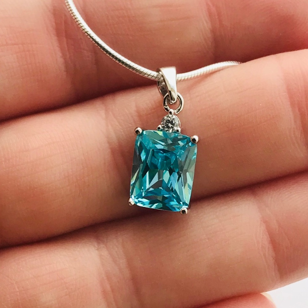 Blue Topaz Necklace